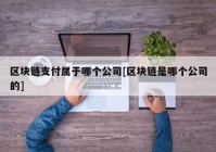 区块链支付属于哪个公司[区块链是哪个公司的]